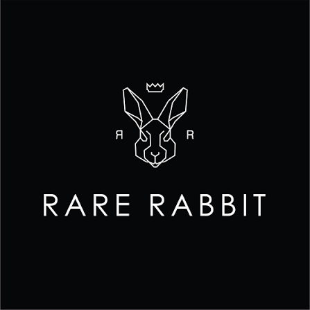 Minimalist silhouette of a leaping rabbit. Supported Store on Baggyfy