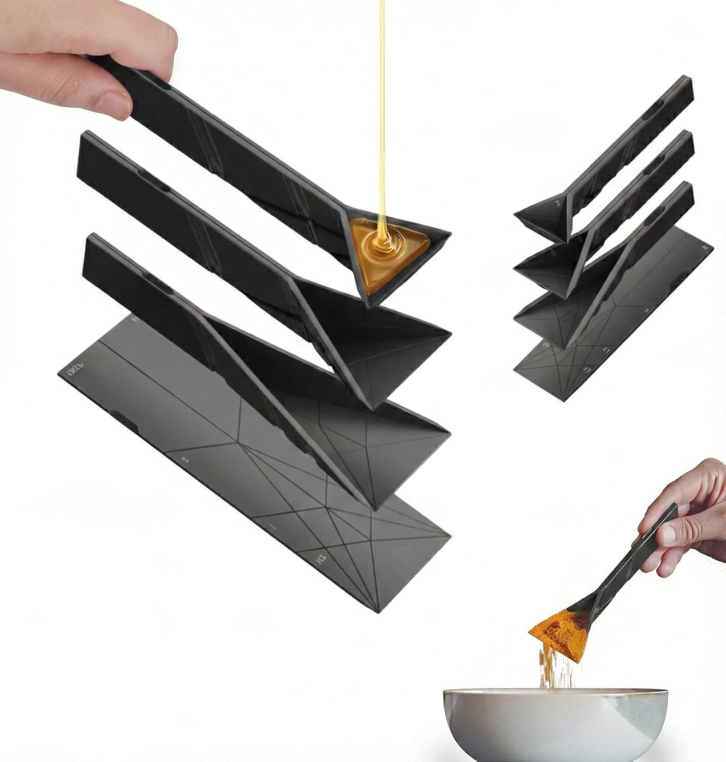 Flat 3-in-1 Folding Measuring Spoon
